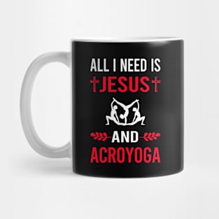 I Need Jesus And Acroyoga Acro Yoga Mug
